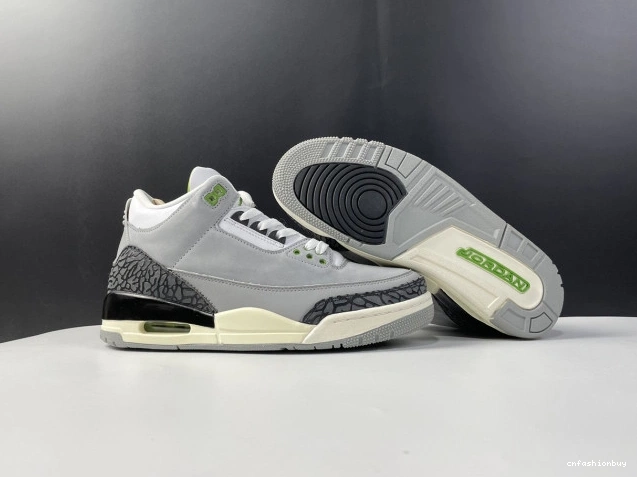 Retro Air 136064-006 Jordan 3 Chlorophyll 0907